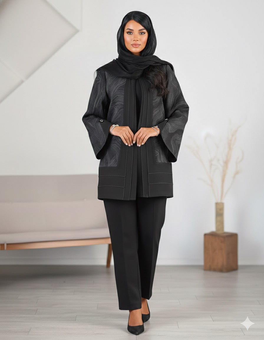 long sleeve shirt with decorative details