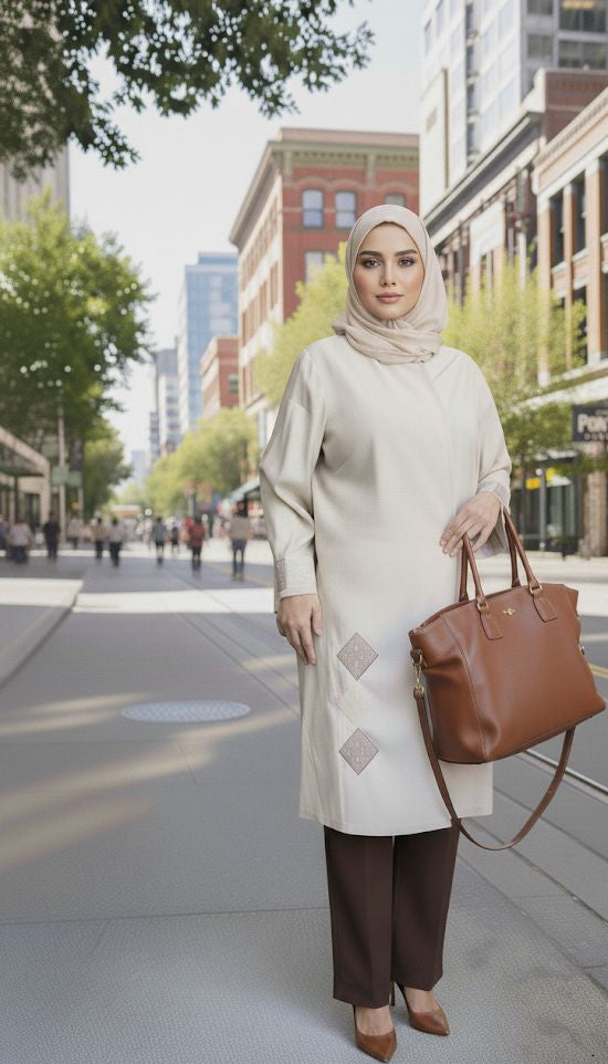 long sleeved, cotton material